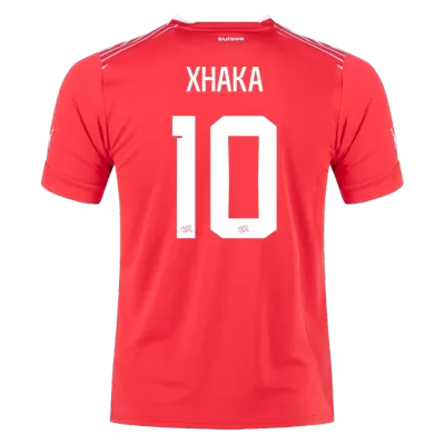 XHAKA #10 Switzerland Home Jersey World Cup 2022 - jerseymallpro