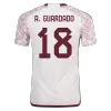 A.GUARDADO #18 Mexico Away Authentic Jersey World Cup 2022 - jerseymallpro