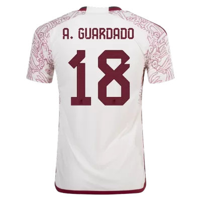 A.GUARDADO #18 Mexico Away Authentic Jersey World Cup 2022 - jerseymallpro