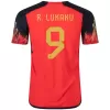 R.LUKAKU #9 Belgium Home Authentic Jersey World Cup 2022 - jerseymallpro