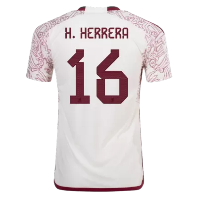 H.HERRERA #16 Mexico Away Authentic Jersey World Cup 2022 - jerseymallpro