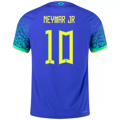 NEYMAR JR #10 Brazil Away Authentic Jersey 2022 - jerseymallpro