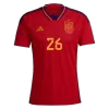 PEDRI #26 Spain Home Jersey World Cup 2022 - jerseymallpro