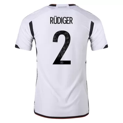 RÜDIGER #2 Germany Home Authentic Jersey World Cup 2022 - jerseymallpro