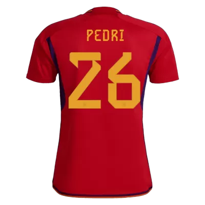 PEDRI #26 Spain Home Jersey World Cup 2022 - jerseymallpro