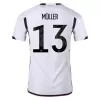 MÜLLER #13 Germany Home Authentic Jersey World Cup 2022 - jerseymallpro