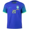 VINI JR #20 Brazil Away Authentic Jersey 2022 - jerseymallpro