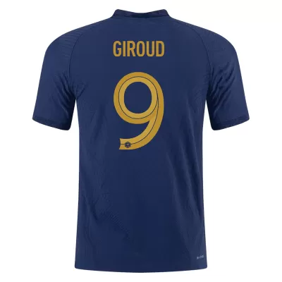 GIROUD #9 France Home Authentic Jersey World Cup 2022 - jerseymallpro