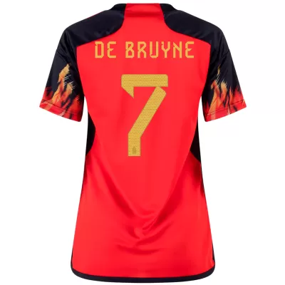 DE BRUYNE #7 Belgium Home Jersey World Cup 2022 Women - jerseymallpro