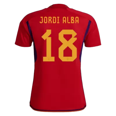 JORDI ALBA #18 Spain Home Jersey World Cup 2022 - jerseymallpro