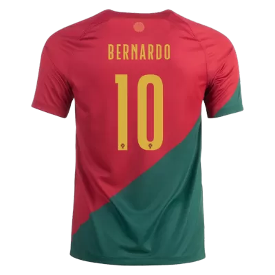 BERNARDO #10 Portugal Home Jersey World Cup 2022 - jerseymallpro