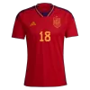 JORDI ALBA #18 Spain Home Jersey World Cup 2022 - jerseymallpro