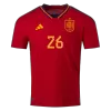 PEDRI #26 Spain Home Authentic Jersey World Cup 2022 - jerseymallpro