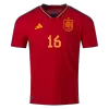 RODRI #16 Spain Home Authentic Jersey World Cup 2022 - jerseymallpro