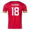 VLAHOVIĆ #18 Serbia Home Jersey World Cup 2022 - jerseymallpro