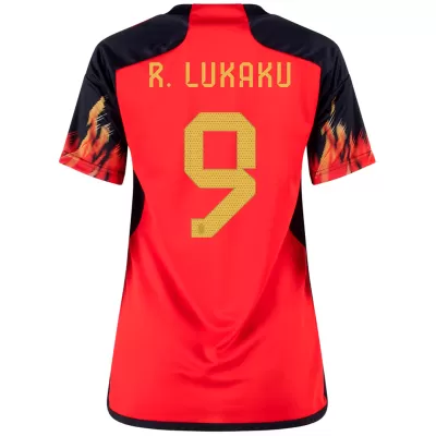 R.LUKAKU #9 Belgium Home Jersey World Cup 2022 Women - jerseymallpro