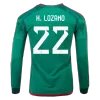 H.LOZANO #22 Mexico Home Long Sleeve Soccer Jersey 2022 - jerseymallpro