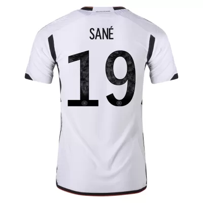 SANÉ #19 Germany Home Authentic Jersey World Cup 2022 - jerseymallpro