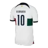 BERNARDO #10 Portugal Away Jersey World Cup 2022 - jerseymallpro