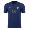 KANTE #13 France Home Authentic Jersey World Cup 2022 - jerseymallpro