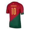 BERNARDO #10 Portugal Home Authentic Jersey World Cup 2022 - jerseymallpro