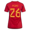 PEDRI #26 Spain Home Jersey World Cup 2022 Women - jerseymallpro