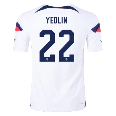 YEDLIN #22 USA Home Authentic Jersey World Cup 2022 - jerseymallpro