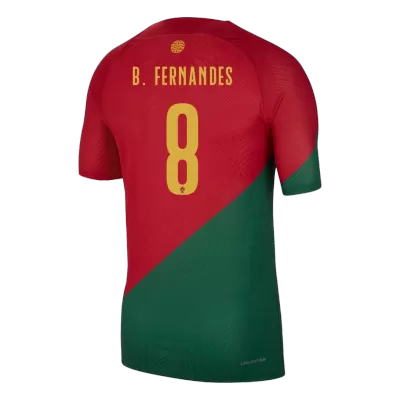 B.FERNANDES #8 Portugal Home Authentic Jersey World Cup 2022 - jerseymallpro