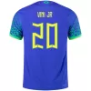 VINI JR #20 Brazil Away Authentic Jersey 2022 - jerseymallpro