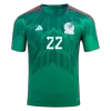 H.LOZANO #22 Mexico Home Authentic Jersey 2022 - jerseymallpro