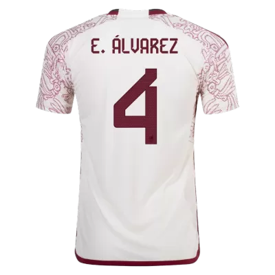 E.ÁLVAREZ #4 Mexico Away Authentic Jersey World Cup 2022 - jerseymallpro