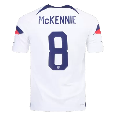 McKENNIE #8 USA Home Authentic Jersey World Cup 2022 - jerseymallpro