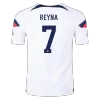 REYNA #7 USA Home Authentic Jersey World Cup 2022 - jerseymallpro