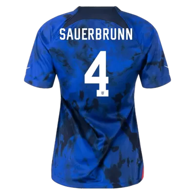 SAUERBRUNN #4 USA Away Jersey World Cup 2022 Women - jerseymallpro