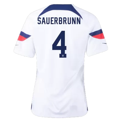 SAUERBRUNN #4 USA Home Jersey World Cup 2022 Women - jerseymallpro