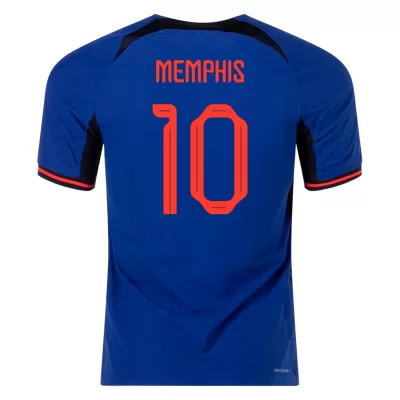 MEMPHIS #10 Netherlands Away Authentic Jersey World Cup 2022 - jerseymallpro