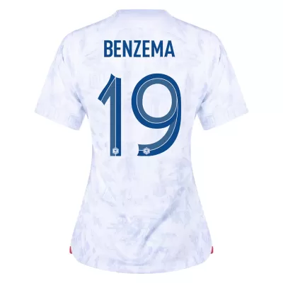 BENZEMA #19 France Away Jersey World Cup 2022 Women - jerseymallpro