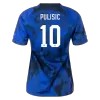 PULISIC #10 USA Away Jersey World Cup 2022 Women - jerseymallpro