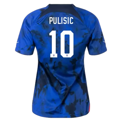 PULISIC #10 USA Away Jersey World Cup 2022 Women - jerseymallpro