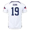 DUNN #19 USA Home Jersey World Cup 2022 - jerseymallpro