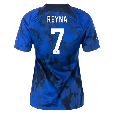 REYNA #7 USA Away Jersey World Cup 2022 Women - jerseymallpro