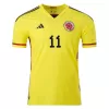 CUADRADO #11 Colombia Home Authentic Jersey 2022 - jerseymallpro