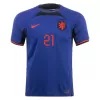 F.DE JONG #21 Netherlands Away Jersey World Cup 2022 - jerseymallpro