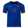 F.DE JONG #21 Netherlands Away Authentic Jersey World Cup 2022 - jerseymallpro