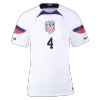 SAUERBRUNN #4 USA Home Jersey World Cup 2022 Women - jerseymallpro