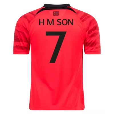 H M SON #7 South Korea Home Jersey World Cup 2022 - jerseymallpro