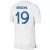 BENZEMA #19 France Away Authentic Jersey World Cup 2022 - jerseymallpro