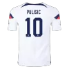 PULISIC #10 USA Home Authentic Jersey World Cup 2022 - jerseymallpro