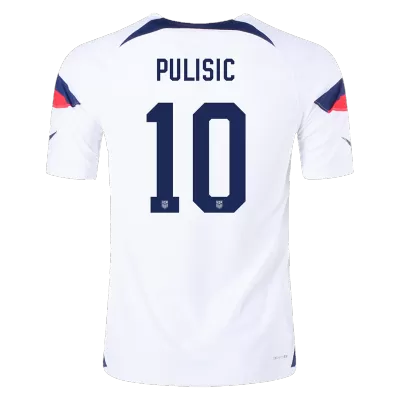 PULISIC #10 USA Home Authentic Jersey World Cup 2022 - jerseymallpro