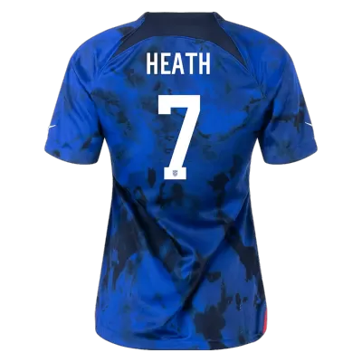 HEATH #7 USA Away Jersey World Cup 2022 Women - jerseymallpro